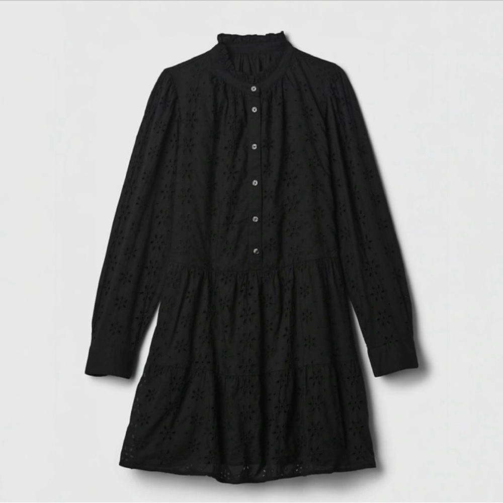 Gap Eyelet Dress - Black - XS - NWT